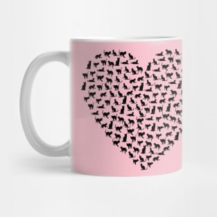 Cats heart Mug